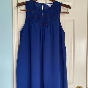 Charming Charlie Navy Blue Sleeveless Dress